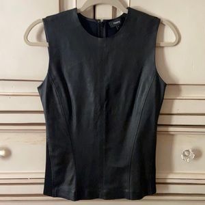 Theory leather top
